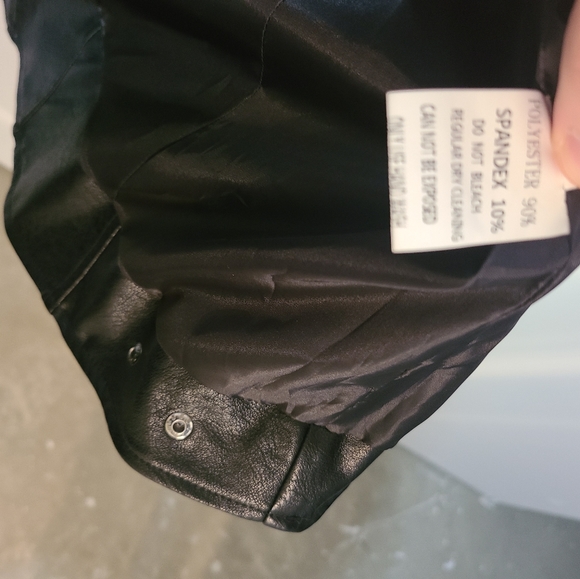 Men faux leather jacket - Picture 2 of 2